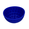 Eat Slow Live Longer Lick Mat Wobble Bowl Blå