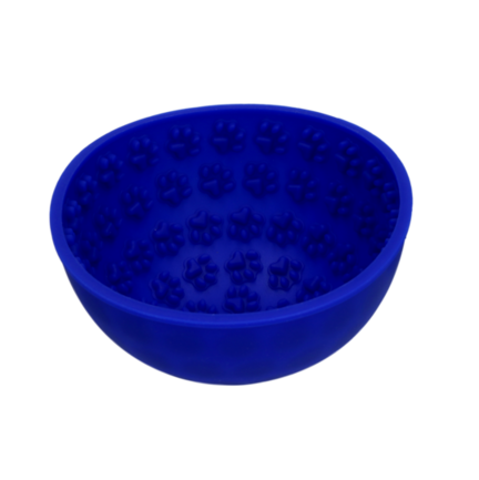 Eat Slow Live Longer Lick Mat Wobble Bowl Blå