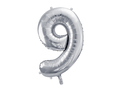 Sølv 9 tal med helium