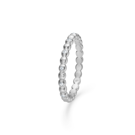 Unit Ring - Ring i 925 sterling sølv med hvide zirconia sten