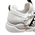 Dame sneakers hvid med lak hælekap