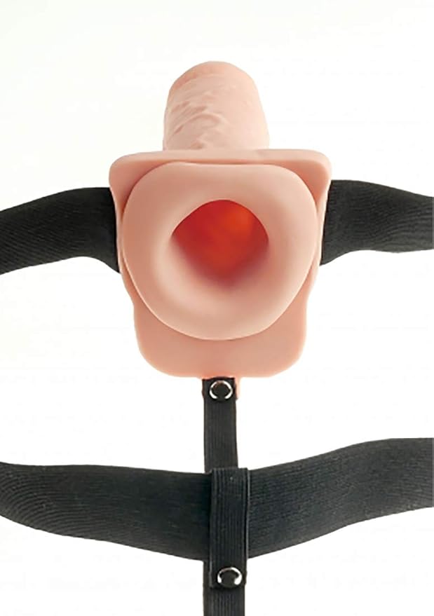 Fetish 7 Hollow Rechargeable Strap-On With Balls