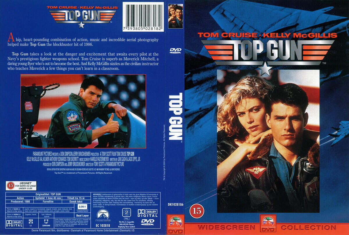 Køb Top Gun (Tom Cruise) (Brugt) Hos Dvdmanden.dk Kun 20,00 Kr.