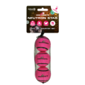 Dog Comets Neutron Star Tennis bold med pivlyd - 3pak - S, pink