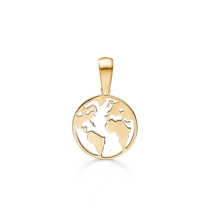 World pendant in 9 karat gold | Danish design by Mads Z