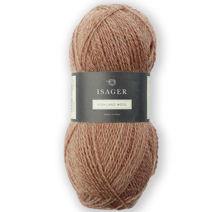 isager highland garn i farve dessert