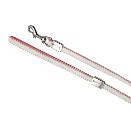 Envy Tiffany hundesnor i hvid og rosa – 15 mm x 180 cm til mindre hunde