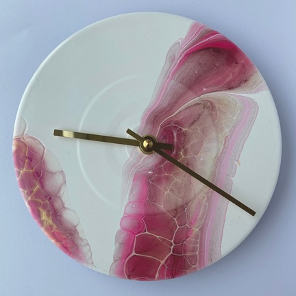 Måneskinssonaten - Lille rødt unika vægur fra Redesigna