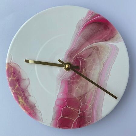 Måneskinssonaten - Lille rødt unika vægur fra Redesigna