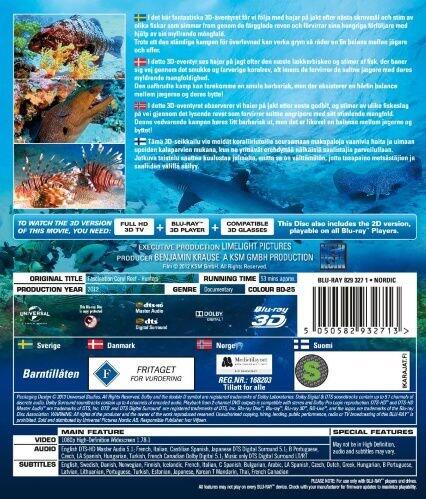 FASCINATION CORAL REEF (Hunters And The Hunted) - BLURAY (inkl. 3D) |  filmxperten.dk