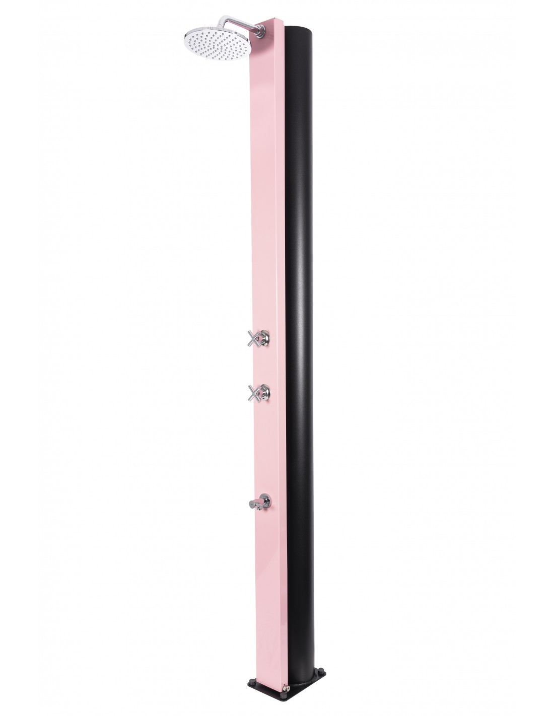 CRM CROSS - Solardusche 40 Liter - Pink, Mit Fußdusche