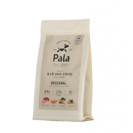 Pala Dry Raw Food Orginal 1 kg lufttørret barf med kylling, okse og laks
