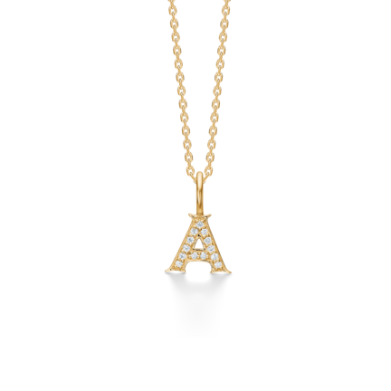 TENDER LOVE A pendant in 14 karat gold with diamonds | Danish design by Mads Z