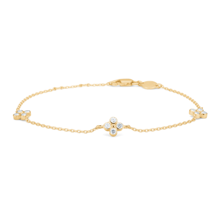 SOPHIA'S BLOOM bracelet in 14 karat gold with 0.24 ct. diamonds W.SI.