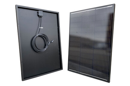 120W sort mono solcellepanel til 12V båd