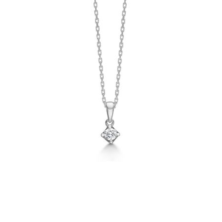 CROWN pendant in 14 karat white gold | Danish design by Mads Z