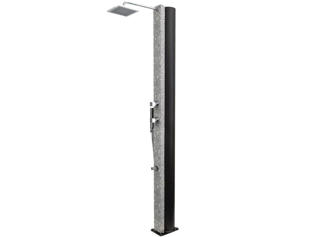 CRM BORA - Solardusche 40 Liter - Terrazzo, Mit Fußdusche