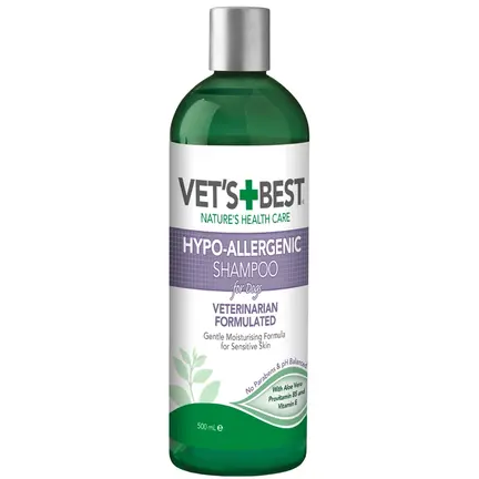 En flaske Vet's Best Hypo-Allergenic Shampoo 500 ml. | Made in UK