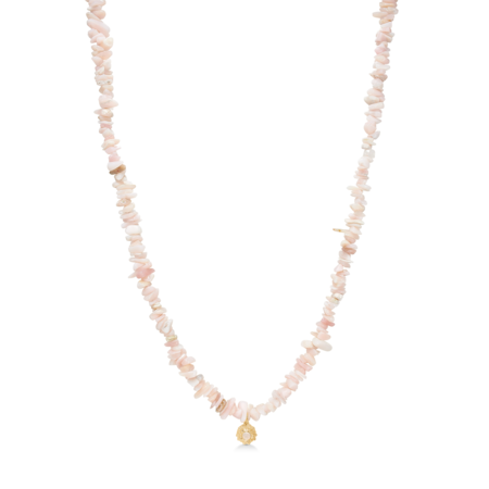 Urchin Elegance stenhalskæde udført i 925 ren sterlingsølv med 18 karat forgyldning isat zirkonia.