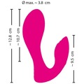 Sweet Smile pink G-Spot Panty Vibrator til G-punkt og klitoris med fjernbetjening