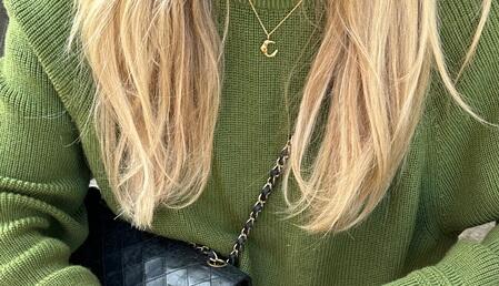 Lunar halskæde i forgyldt sølv | Studio Z