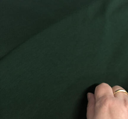 Mørk grøn bomuldsjersey, til lækkert comfy tøj, kjoler, nederdele og bluser