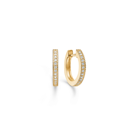 POETRY HOOP øreringe i 14 karat guld med 0,13 ct. brillant W.SI.
