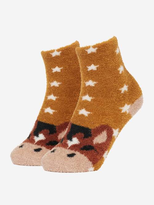 LeMieux Mini Fluffy Character Socks Chancer