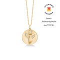 Me & My Angel pendant in 14 karat gold | Danish design by Mads Z
