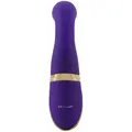 Vibe Couture Ravish Rabbit vibrator i blød silikone med dobbelt motor og metallic håndtag