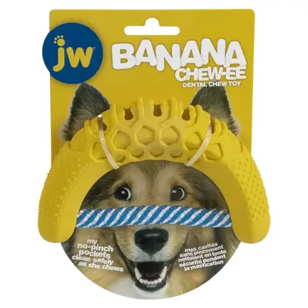 JW Banana Chew-ee | Tandrensende Tyggelegetøj | i emballage