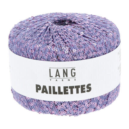 garnoegle af maerket paillettes fra lang yarns i farven lavendel