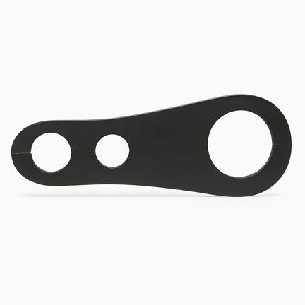 Bondage hals- og håndfængsel i massivt lakeret træ