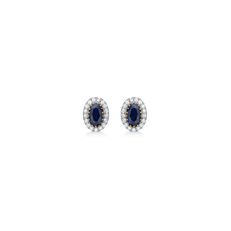 Midnight Bloom earrings in 14-carat gold