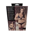Cottelli sort blonde lingerisæt med bh og trusse