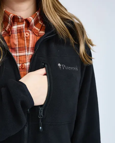 Pinewood Fleece Jakke - Dame, sort