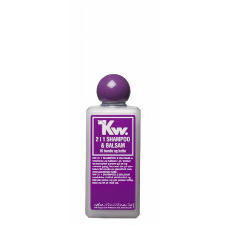 KW 2-i-1 SHAMPOO & BALSAM TIL HUNDE OG KATTE - 200 ml.