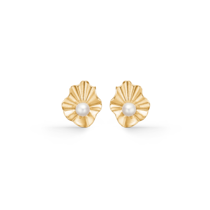 AMELIE earrings in 8 karat gold with pearl | Danish design by Mads Z