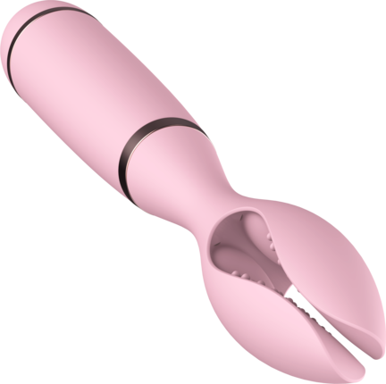 Pink couple vibrator i silikone – genopladelig sexlegetøj til par
