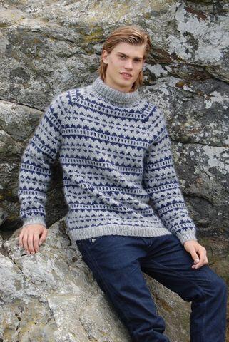 / Retro sweater model | Strik