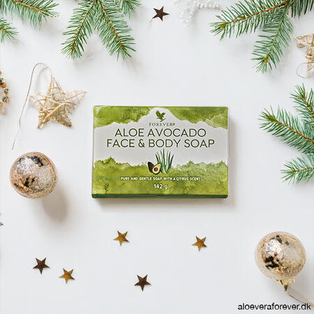 Aloe Avocado Face & Body Soap sæbebar til ansigt og krop - julegaveide