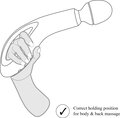 O-Wand – luksus wand massager i blød silikone med 8 vibrationer, 4 intensiteter og vandtæt design