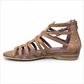 Tamaris brun gladiatorsandal i læder – indvendig profil