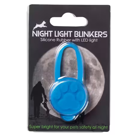 KW Multi Flash LED hundelygte i blå – genopladelig lygte til hund