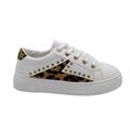 Dame sneakers leopard med nitter