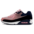 Dame sneaker i pink og mørkeblå med sporty sål