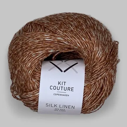 Silk linen garn fra Kit Couture i farven cognac