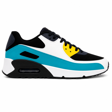 Farverig unisex sneaker med retrodesign og luftpude