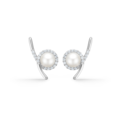 KIMBERLY silver earrings with pearls | Danish design by Mads Z