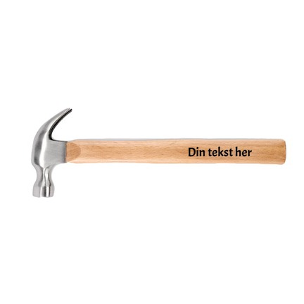 Hammer med graveret tekst - hammer med navn